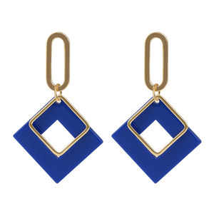 <span class=keywords><strong>E</strong></span>-1025 Xuping-pendientes acrílicos con forma cuadrada, joyería popular, cierre de tipo tuerca - Product Image 1