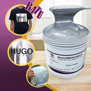 Popular silk screen printing ink for textile water base Silver ink