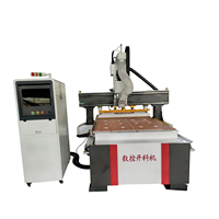 Routeur CNC ATC 1325 pour la fabrication de meubles en panneaux, portes d'armoires, MDF, acrylique, bois, 4*8 pieds, avec magazine à outils 12 lignes