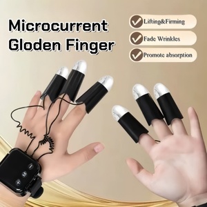 Instrumento de Belleza Golden Finger, Máscara Facial Portátil con Diamantes de Cinco Puntas, Instrumento de Masaje con Microcorriente - Product Image 1