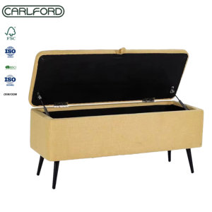 <span class=keywords><strong>Banc</strong></span> à chaussures moderne CARLFORD, ottoman, repose-pieds, <span class=keywords><strong>banc</strong></span> <span class=keywords><strong>de</strong></span> rangement en tissu doux pour chambre, salon, entrée, OEM accepté - Product Image 1