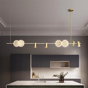 Lampes suspendues de style minimaliste nordique pour restaurant, spots décoratifs LED de luxe postmodernes pour comptoir de bar, modèle - Product Image 1