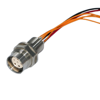 Connecteur optique photoélectrique ROV personnalisable IP68 12F2E, câble optique pour fond marin en eaux profondes, étanche, alimentation PCB/FPC