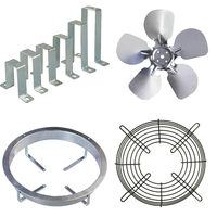 Moteur de ventilateur carré à pôles ombragés Weiguang Electric OEM 5/10/16/18/25/34W AC 220-240V 1350RPM avec pales en aluminium pour condenseur autoportant