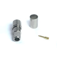 Prix bas Qma mâle prise à sertir Lmr300 câble laiton Rf connecteur coaxial QMA convertisseur Connecteur