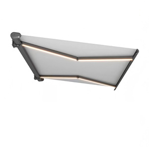 <span class=keywords><strong>Toldo</strong></span> Eléctrico de PVC Moderno, Oculto, con Control Remoto Inteligente, Anticorrosión, Antitifón, de Montaje en Pared, para Zonas Costeras - Product Image 1