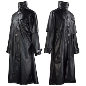 Veste en cuir gothique pour homme, trench-coat punk, costume d'<span class=keywords><strong>Halloween</strong></span> MDEC-058 - Product Image 5