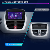 Junsun Radio mobil Android stok EU untuk Peugeot 207 2006-2015 2din Mobil pemutar DVD kepala Unit layar mobil Multimedia 7 inci