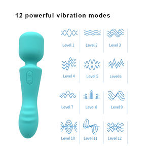 Nuevas llegadas, masajeador de varita de silicona de grado alimenticio recargable de doble Motor, juguete sexual para estimulación vaginal, herramienta de silicona para adultos - Product Image 3