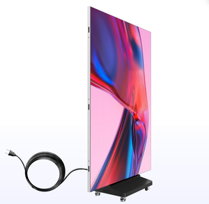 Floor Standing Tri-Fold GOB <b>LED</b> <b>Mirror</b> Poster Screen Aluminum <b>LED</b> Display With SDK For Shopping Mall Indoor Decoration - Product Image 2