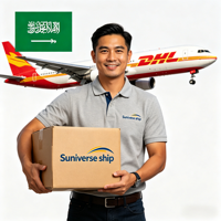 Expédition rapide DHL de Chine vers l'Arabie Saoudite, agents de fret aérien, livraison DDP porte à porte à Riyad et Djeddah
