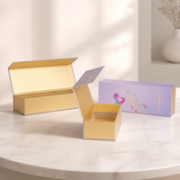 Boîte en papier rigide avec fermeture magnétique, taille personnalisée, logo personnalisé, pour soins de la peau, cadeau, pinceau de maquillage, outil de beauté, emballage cosmétique, haute qualité