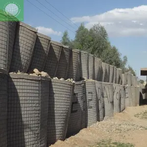 रेत दीवार रक्षात्मक बाधा भरा विस्फोट mitigation दीवार