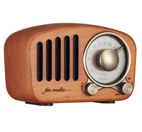 Mini caisson de basses sans fil créatif, carte radio portable pour l'extérieur, haut-parleur Bluetooth rétro