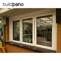 Ventanas Plegables de Aleación de Aluminio de Diseño Moderno, Resistentes a Huracanes y al Viento, para Cocina y Exteriores