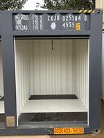 Unités de stockage en acier pour l'extérieur, conteneurs de stockage modulaires avec portes enroulables, unités de stockage portables