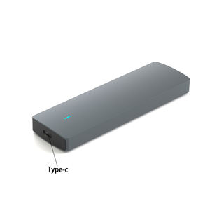 High-Speed NVMe M2 Solid State <strong>Hard</strong> <strong>Disk</strong> Case Grey Aluminum Mobile <strong>External</strong> Storage with Reader &amp; <strong>Bag</strong> New - Product Image 2