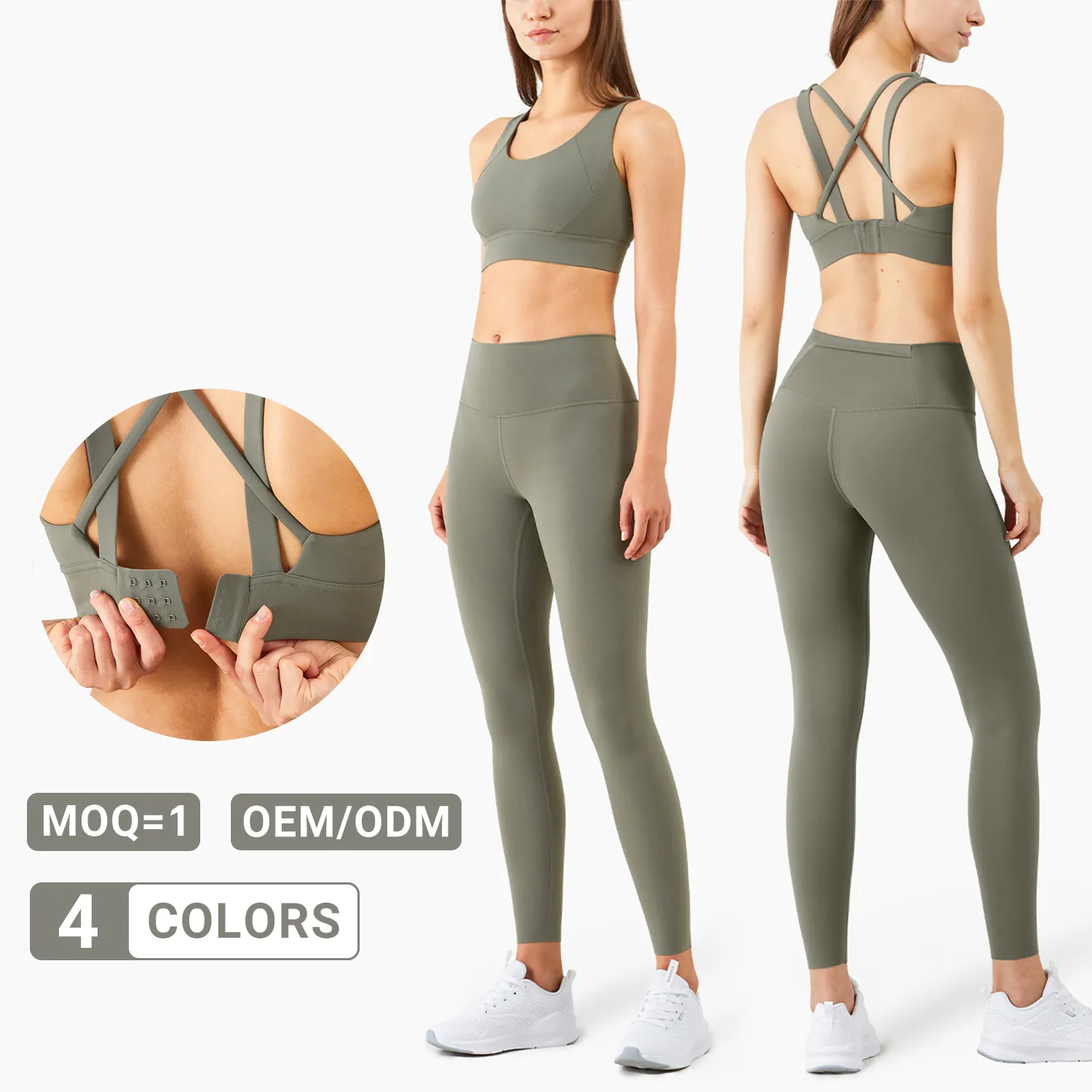 Women Seamless Active Suit Exercise Clothes Athletic Apparel Sport Wear Gym Gear Fitness Garment Workout Clothing Yoga Set