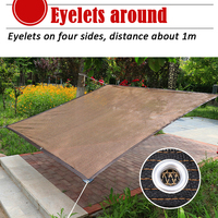 75gsm auvent extérieur café pare-soleil filet jardin pare-soleil filet serre ombre couverture HDPE Pergola ombrage voile