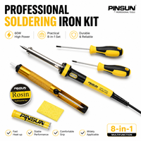 Kit de fer à souder professionnel 8 pièces, ensemble de fer à souder électrique avec accessoires complets pour la réparation électronique et le bricolage
