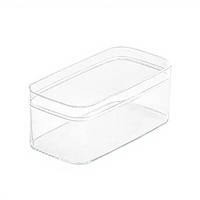 Boîte d'emballage en plastique PET transparente, boîte rectangulaire pliable pour la vente au détail, boîte alimentaire pour bonbons, chocolat, gâteau