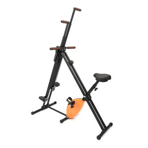TODO Appareil de musculation pliable 2-en-1 en acier pour <span class=keywords><strong>vélo</strong></span>, capacité 120 kg, hauteur de <span class=keywords><strong>poignée</strong></span>/coussin réglable, poids de volant en fer en option - Product Image 4