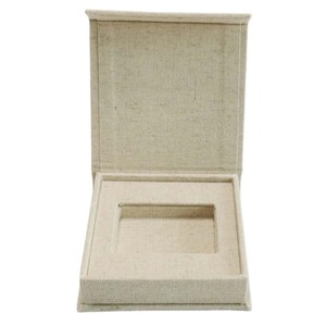 Custom Eco Friendly Valentine's Day Gift Box <b>Large</b> Christmas Gift Box Luxury Gift Box with Linen Surface - Product Image 3