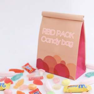 Bolsa de Papel Personalizada con Cierre Metálico, Resistente al Agua, para Azúcar, Bolsa de Papel Blanca Personalizada para Envasado Infantil - Product Image 2