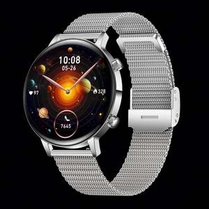 Montre connectée MK96 en or rose, bracelet en silicone, design masculin, écran AMOLED de 1,32 pouce, étanche IP68, tracker de fitness, autonomie de 4 jours - Product Image 6