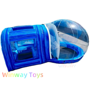 Maison gonflable personnalisée pour traîneau de Noël et bonhomme de neige Marque WINWAY 7.5x7.5x3m Installation facile Utilisation pour les vacances Capacité 5-10 - Product Image 4