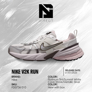 Nike Wmns V2K Run 'Platinum Tint' Mesh Walking Shoes Breathable Lace-up Round Toe Low Running Sneakers - Product Image 6