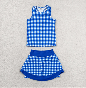 Ensemble robe sans manches pour filles, imprimé camouflage, avec jupe plissée et col rabattu, style décontracté, coupe trapèze courte - Product Image 2