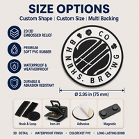 Écussons tactiques personnalisés en PVC, logo 3D, badge thermocollant, étiquette en caoutchouc pour bonnet, chapeau bob, sac à dos