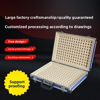 Caja de Instrumentos y Herramientas Portátil Multifuncional de Aleación de Aluminio - Caja de Almacenamiento con Ventana YH-1103