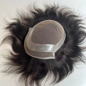 Lace Hair System Dünne Haut Perimeter und Lace Front Men Perücken Human Hair System - Product Image 5