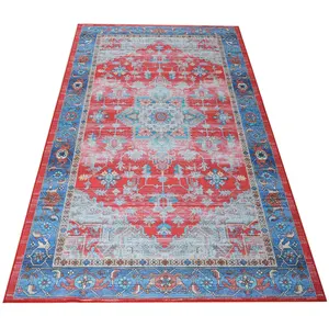 Persian Design High Quality Anti Slip Chenille 3d Printed Rugs for living room