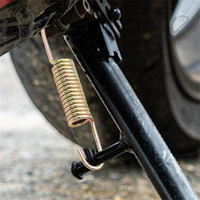Ressort de support latéral supérieur, ressort de tension pour repose-pied, ressort de rappel en métal pour pédale, ressort de remplacement pratique pour moto
