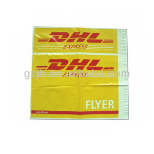 Directo de fábrica de impresión de adhesivo amarillo franqueo <span class=keywords><strong>Dhl</strong></span> <span class=keywords><strong>Express</strong></span> Flyer <span class=keywords><strong>correo</strong></span> bolsa de polietileno - Product Image 1