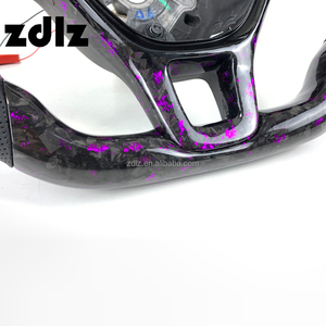 LED viola polvere volante in fibra di carbonio forgiato per VW Volkswagen <span class=keywords><strong>Golf</strong></span> <span class=keywords><strong>7</strong></span> MK7 Tiguan Passat CC Touareg <span class=keywords><strong>accessori</strong></span> auto - Product Image 5