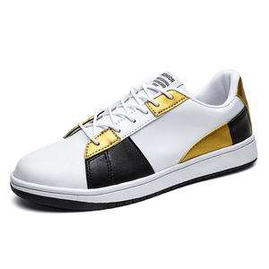 Men's Custom Logo <b>Sneaker</b> Small Orders Walking Skateboarding Low Top PU <b>Leather</b> Shoes for Men - Product Image 1