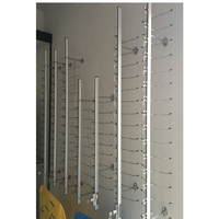 Accessoires pour machines optiques Présentoir pour lunettes de soleil Présentoir pour lunettes Tiges d'affichage pour lunettes murales en aluminium Supports d'exposition pour spectacles