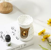 BESTCERA diffuseur d'aromathérapie en céramique de Style nordique brûleur d'huile essentielle bougeoir fabriqué à la main décor à la maison parfum naturel