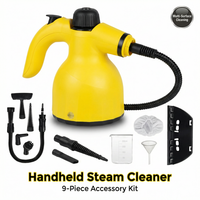 Nettoyeur vapeur électrique portatif multi-surfaces, nettoyeur vapeur multi-usages pour la maison, les sols, les tissus d'ameublement, le nettoyage des voitures