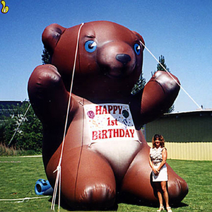 Надувной плюшевый медведь воздушный шар, гигантские надувные медведь воздушный шар, воздушный шар K2034-1 - Product Image 1