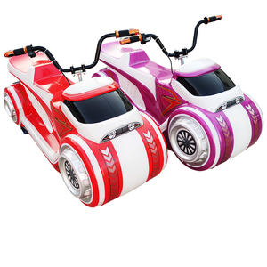 2026 Hot Sale Park Stall Children's Business Double <b>24V</b> <b>Battery</b> Plastic Indoor/Outdoor Bumper Cars Amusement Equipment - Product Image 1