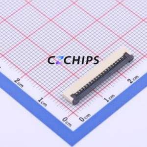 <b>FPC</b>-1.0FX-20PWBH20 FFC/<b>FPC</b> Connector SMD,P=1mm Connector Flip Cover Type Bottom Contact 20P 1mm - Product Image 1