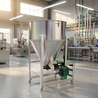 Mélangeur à Vis Conique Vertical pour Aliments du Bétail en Acier Inoxydable, Machine à Mélanger les Poudres 150kg