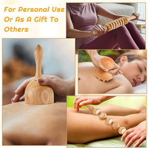 <span class=keywords><strong>Kit</strong></span> <span class=keywords><strong>de</strong></span> Massage en Bois 16 en 1 pour la Thérapie du Bois, Outils <span class=keywords><strong>de</strong></span> Massage et Drainage Lymphatique Maderothérapie pour le Soulagement des Douleurs Musculaires et le Remodelage Corporel - Product Image 5