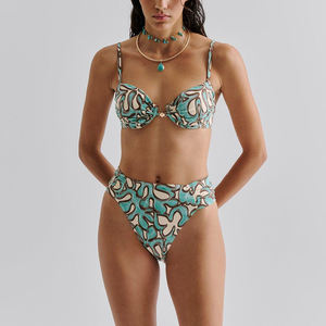 Op Maat Gemaakte Dames Zomerkleding Braziliaanse Bikini <span class=keywords><strong>Sex</strong></span> Dames Badmode Print 2-delige Set Plus Size Private Label Custom Vrouwen Bikini 'S - Product Image 1