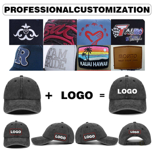 도매 무지 워싱 언스트럭처 로우 프로파일 대드캡 맞춤 로고 코튼 무지 스트랩백 빈티지 야구 모자 - Product Image 3